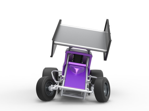 New Zealand Modified stock car while turning Scale 1 to 25 3D Print Model