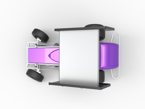 New Zealand Modified stock car while turning Scale 1 to 25 3D Print Model