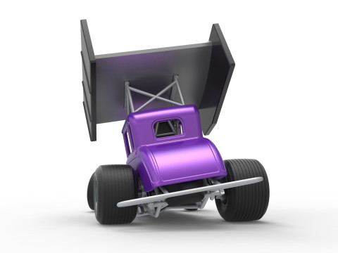 New Zealand Modified stock car while turning Scale 1 to 25 3D Print Model