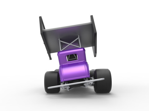 New Zealand Modified stock car while turning Scale 1 to 25 3D Print Model