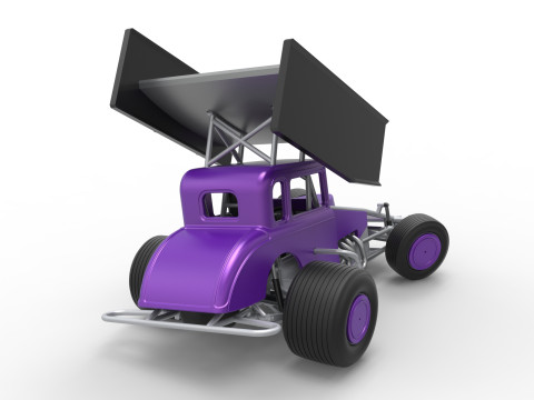 New Zealand Modified stock car while turning Scale 1 to 25 3D Print Model