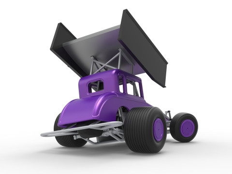 New Zealand Modified stock car while turning Scale 1 to 25 3D Print Model