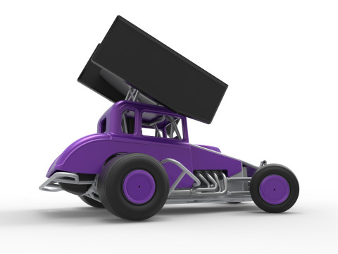 New Zealand Modified stock car while turning Scale 1 to 25 3D Print Model