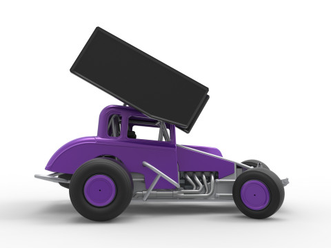 New Zealand Modified stock car while turning Scale 1 to 25 3D Print Model