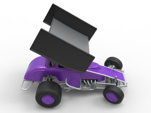 New Zealand Modified stock car while turning Scale 1 to 25 3D Print Model