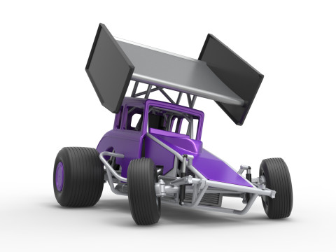 New Zealand Modified stock car while turning Scale 1 to 25 3D Print Model