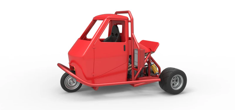 Proto carro macaco Escala 1 a 25 Modelo de Impressão 3D .c4d .max .obj .3ds .fbx .stl .blend
