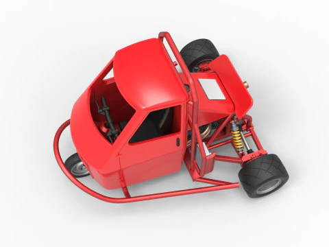 Proto carro macaco Escala 1 a 25 Modelo de Impressão 3D