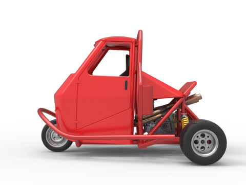 Ape car proto Scale 1 to 25 Modelo de Impressão 3D