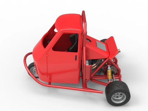 Proto carro macaco Escala 1 a 25 Modelo de Impressão 3D