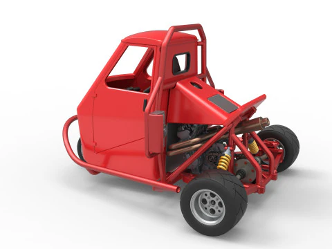 Proto carro macaco Escala 1 a 25 Modelo de Impressão 3D