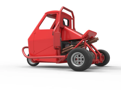 Proto carro macaco Escala 1 a 25 Modelo de Impressão 3D