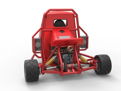 Proto carro macaco Escala 1 a 25 Modelo de Impressão 3D