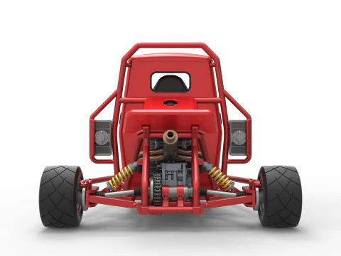 Proto carro macaco Escala 1 a 25 Modelo de Impressão 3D