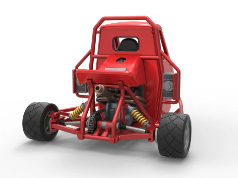 Proto carro macaco Escala 1 a 25 Modelo de Impressão 3D