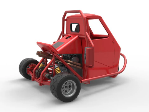 Proto carro macaco Escala 1 a 25 Modelo de Impressão 3D