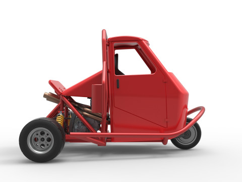 Ape car proto Scale 1 to 25 Modelo de Impressão 3D