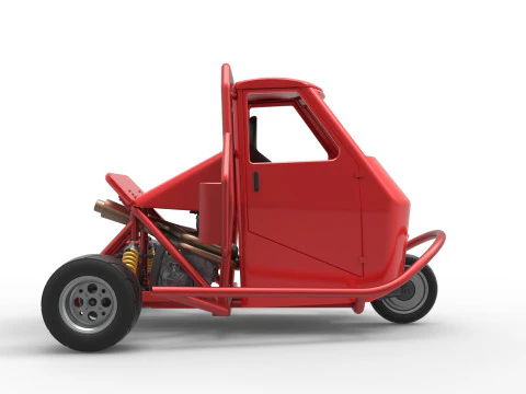 Proto carro macaco Escala 1 a 25 Modelo de Impressão 3D