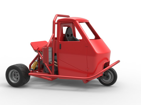 Ape car proto Scale 1 to 25 Modelo de Impressão 3D