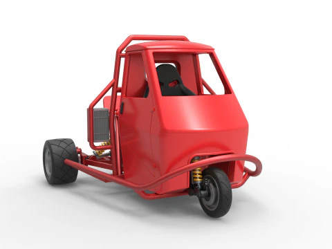 Proto carro macaco Escala 1 a 25 Modelo de Impressão 3D