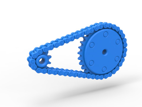 Chain drive Version 4 Scale 1 to 25 Modelo de Impressão 3D