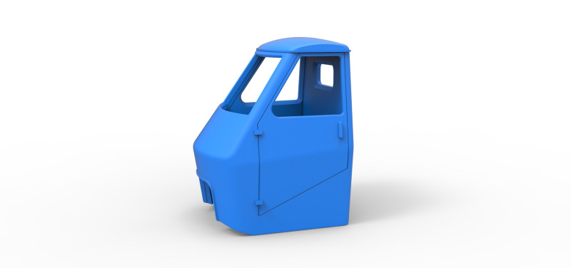 Cab of Ape car proto Scale 1 to 25 Modelo de Impressão 3D .c4d .max .obj .3ds .fbx .stl .blend 