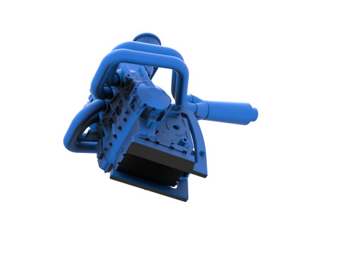 Engine of Ape car proto Scale 1 to 25 Modelo de Impressão 3D