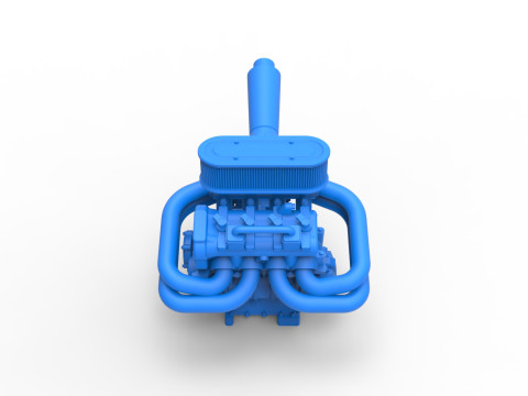 Engine of Ape car proto Scale 1 to 25 Modelo de Impressão 3D