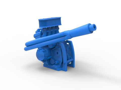Engine of Ape car proto Scale 1 to 25 Modelo de Impressão 3D