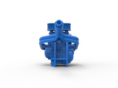 Engine of Ape car proto Scale 1 to 25 Modelo de Impressão 3D