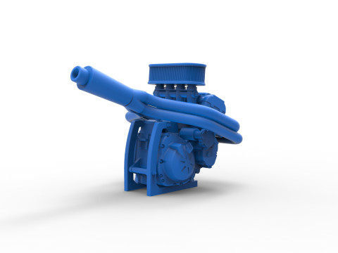 Engine of Ape car proto Scale 1 to 25 Modelo de Impressão 3D