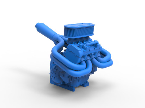 Engine of Ape car proto Scale 1 to 25 Modelo de Impressão 3D