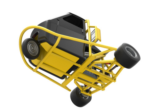 Ape car proto while turning Scale 1 to 25 Model Cetak 3D