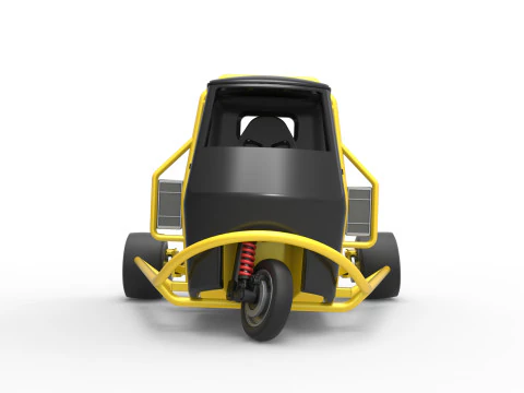 Ape car proto enquanto gira a escala 1 a 25 Modelo de Impressão 3D