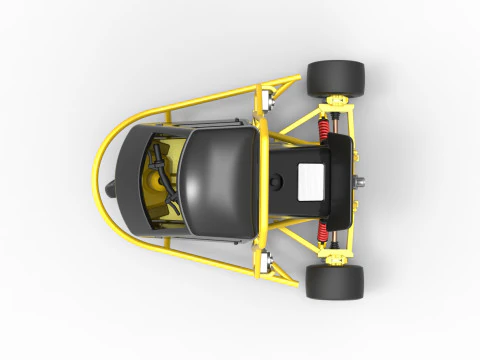 Ape car proto enquanto gira a escala 1 a 25 Modelo de Impressão 3D