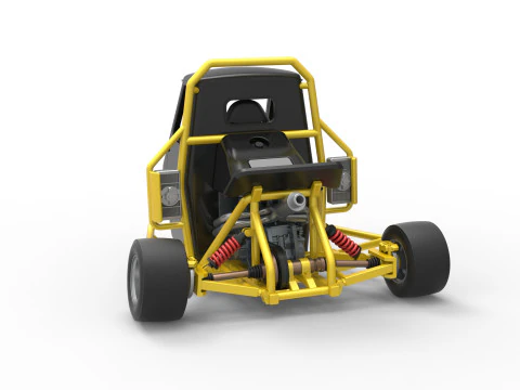 Ape car proto enquanto gira a escala 1 a 25 Modelo de Impressão 3D