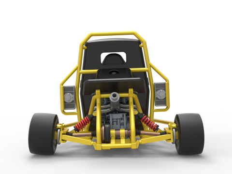 Ape car proto while turning Scale 1 to 25 Model Cetak 3D