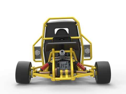 Ape car proto enquanto gira a escala 1 a 25 Modelo de Impressão 3D