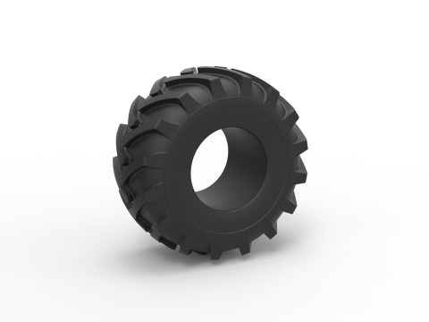Tire of Timberjack Scale 1 to 25 Modelo de Impressão 3D