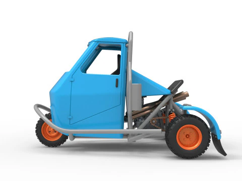 Ape auto proto voor vuil Schaal 1 t/m 25 3D printmodel