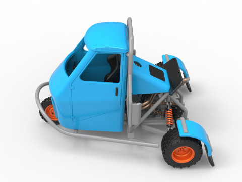 Ape car proto for dirt Scale 1 to 25 Modelo de Impressão 3D