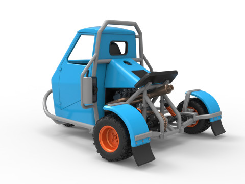 Ape car proto for dirt Scale 1 to 25 Modelo de Impressão 3D