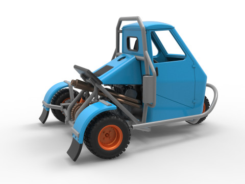 Ape car proto for dirt Scale 1 to 25 Modelo de Impressão 3D