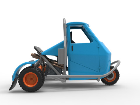 Ape car proto for dirt Scale 1 to 25 Modelo de Impressão 3D