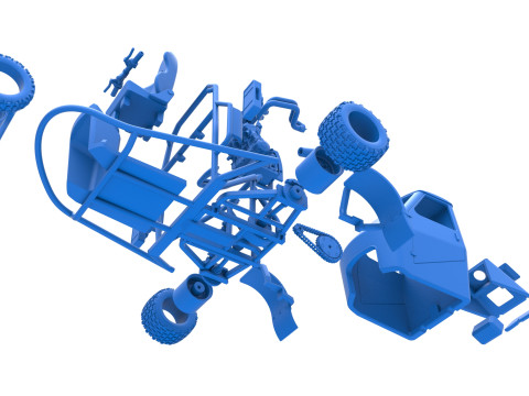 Ape car proto for dirt Scale 1 to 25 Modelo de Impressão 3D