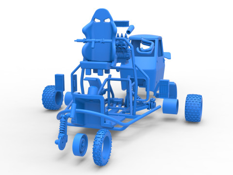 Ape car proto for dirt Scale 1 to 25 Modelo de Impressão 3D
