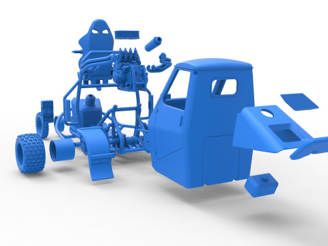 Ape car proto for dirt Scale 1 to 25 Modelo de Impressão 3D