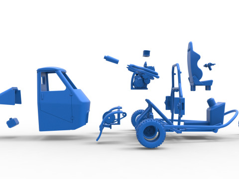 Ape car proto for dirt Scale 1 to 25 Modelo de Impressão 3D