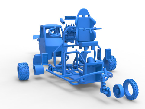 Ape car proto for dirt Scale 1 to 25 Modelo de Impressão 3D