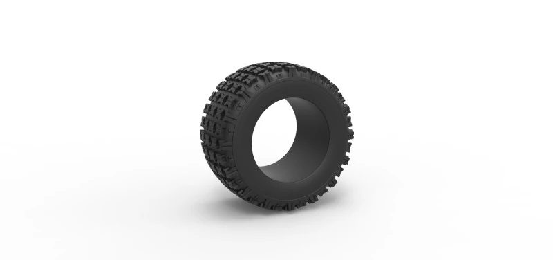 Offroad tire 138 Scale 1 to 25 3D Print Model .c4d .max .obj .3ds .fbx .stl .blend 